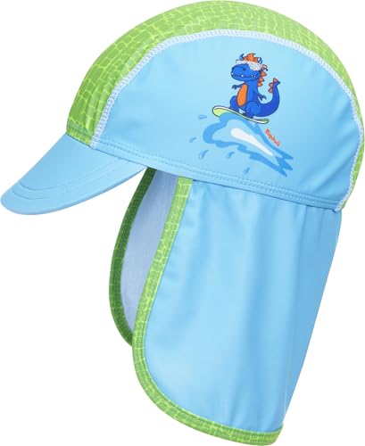 Playshoes Unisex Kinder Uv-schutz Mütze Badekappe Kopfbedeckung, Dino, 51 EU von Playshoes