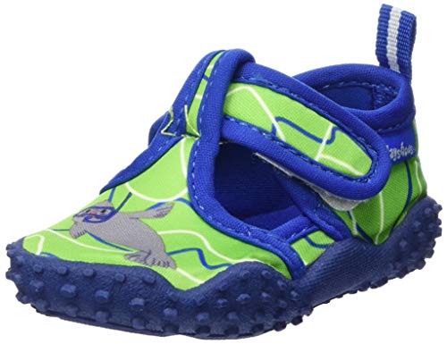 Playshoes Badeschuhe mit UV-Schutz Robbe, Aqua Schuhe, Grün (blau/grün 791), 18/19 EU (2/3 Child UK) von Playshoes