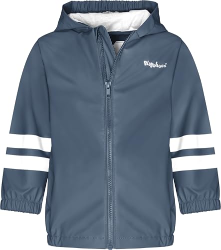 Playshoes Unisex Kinder Basic Regenjacke, Uni Marine, 80 von Playshoes