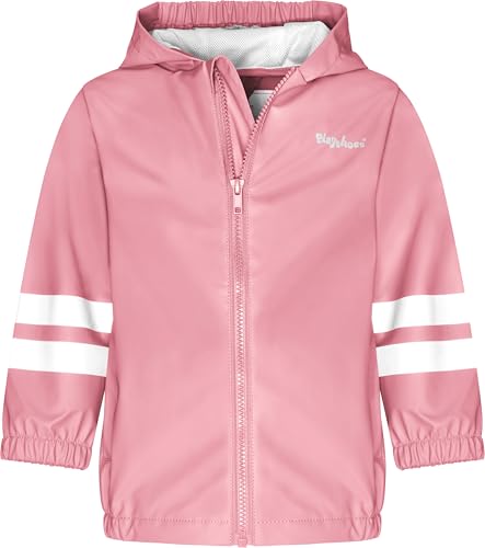Playshoes Unisex Kinder Basic Regenjacke, Uni Rosa, 128 cm von Playshoes