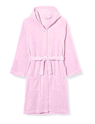 Playshoes Unisex Kinder Fleece-Bademantel Morgenmantel, rosa, 110/116 von Playshoes