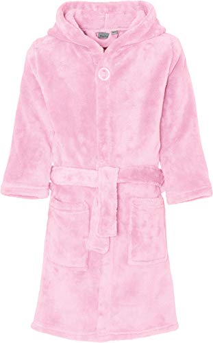 Playshoes Unisex Kinder Fleece-Bademantel Morgenmantel, rosa, 122/128 von Playshoes