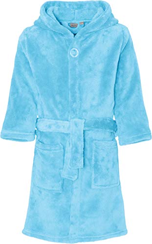 Playshoes Unisex Kinder Fleece-Bademantel Morgenmantel, bleu, 122/128 von Playshoes