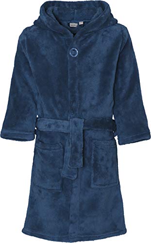 Playshoes Unisex Kinder Fleece-Bademantel Morgenmantel, marine, 122/128 von Playshoes