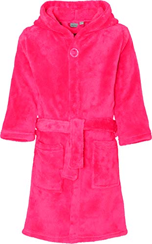 Playshoes Unisex Kinder Fleece-Bademantel Morgenmantel, pink, 110/116 von Playshoes