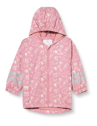 Playshoes Regenmantel Regenjacke Regenbekleidung Unisex Kinder,rosa Waldtiere,128 von Playshoes