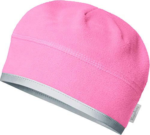 Playshoes Unisex Kinder Fleece-Mütze Wintermütze, pink Helmgeeignet, 49cm von Playshoes