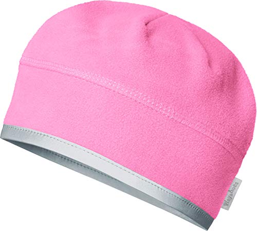 Playshoes Unisex Kinder Fleece-Mütze Wintermütze, pink Helmgeeignet, 51cm von Playshoes