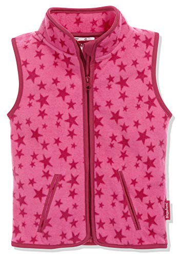 Playshoes Unisex Kinder Fleece Weste Outdoor-Oberteil, pink Sterne, 152 von Playshoes