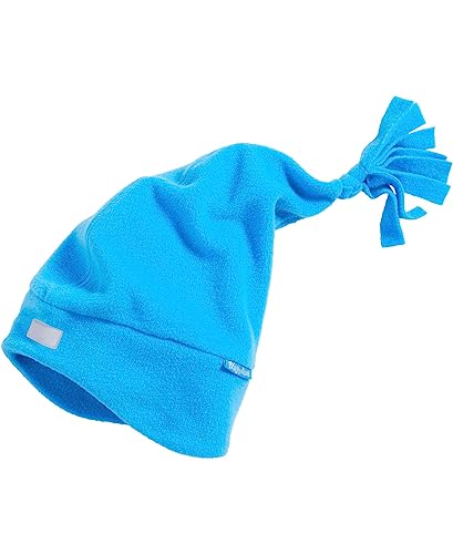 Playshoes Unisex Kinder Fleece-Mütze Wintermütze, Zipfelmütze aquablau, 53cm von Playshoes