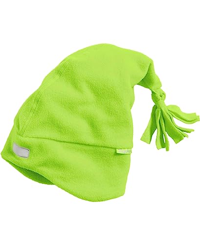 Playshoes Unisex Kinder Fleece-Mütze Wintermütze, Zipfelmütze grün, 55cm von Playshoes