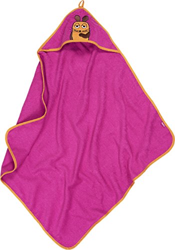 Playshoes Unisex Kinder Frottee-Kapuzentuch die Maus 340040, 18 - Pink, 100x100cm von Playshoes