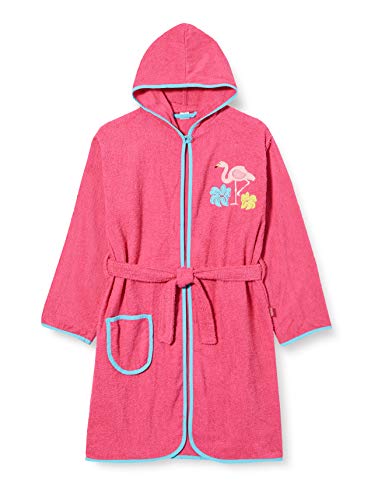 Playshoes Unisex Kinder Frottee-bademantel Morgenmantel, Flamingo, 134-140 EU von Playshoes