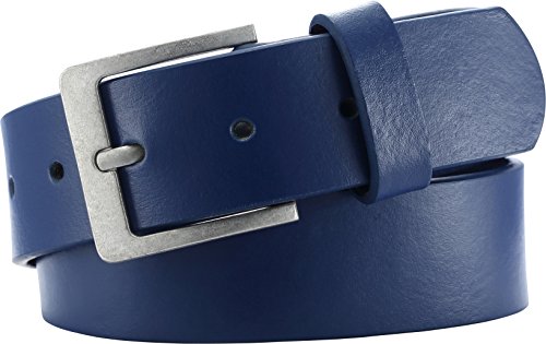 Playshoes Unisex Kinder Leder-Gürtel 30 Mm Breite 601521, 11 - Blau, 60 von Playshoes