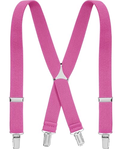 Playshoes Unisex Elastisch Hosenträger, Rosa, 70cm von Playshoes