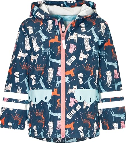 Playshoes Unisex Kinder Regenjacke Outdoorjacke, Allover Katze, 110 cm Playshoes Unisex Kinder Regenjacke Outdoorjacke, Allover Katze, 110 cm von Playshoes