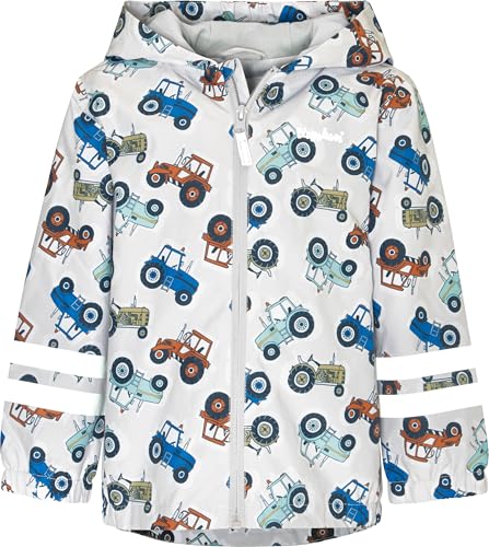 Playshoes Unisex Kinder Regenjacke Outdoorjacke, Traktoren, 80 cm von Playshoes