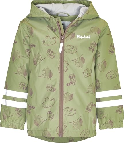 Playshoes Unisex Kinder Regenjacke Outdoorjacke, Waldtiere Oliv, 92 von Playshoes