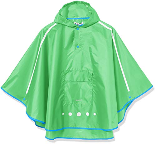 Playshoes Unisex Kinder Regen-Poncho Faltbar Regenjacke Regenmantel Regenbekleidung, grün, M von Playshoes