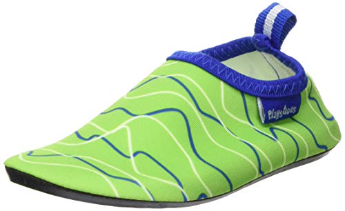 Playshoes UV-Schutz Barfuß-Schuh Wellen, Aqua Schuhe, Grün (blau/grün 791), 20/21 EU (4 Child UK) von Playshoes