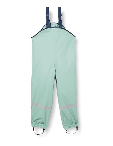 Playshoes Unisex Kinder Matschhose Regenlatzhose Ungefüttert, Grün Pastell, 80 von Playshoes