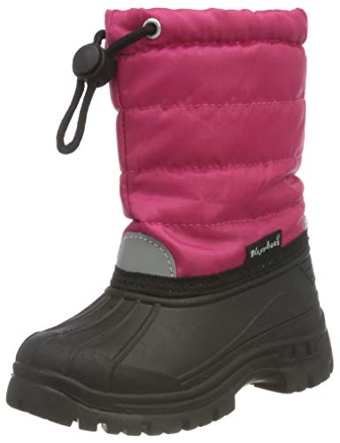 Playshoes Unisex Kinder Winter-Bootie Gefütterte Winterstiefel mit warmen Innenfutter, Farbe: Pink, Größe: 34/35, wasserabweisendes Material, 193005-18-34/35 von Playshoes