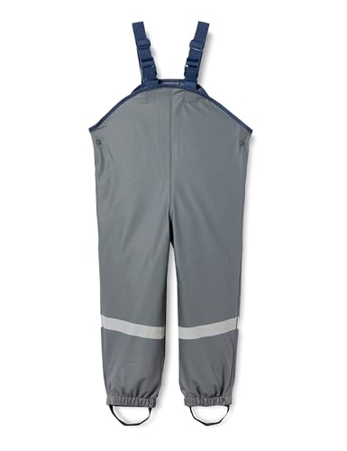 Playshoes Unisex Kinder Matschhose Regenlatzhose Textilfutter Wind- Und Wasserdichte Regenhose Regenbekleidung, Dunkelgrau, 86 EU von Playshoes