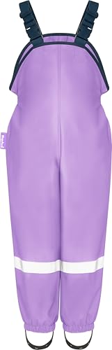 Playshoes Matschhose Regenlatzhose Ungefüttert Unisex Kinder Wind- und wasserdichte Regenhose Regenbekleidung, flieder, 98 von Playshoes