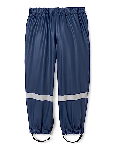 Playshoes Matschhose Regenlatzhose Fleece-Futter Unisex Kinder Wind- und wasserdichte Regenhose Regenbekleidung, marine Bundhose, 128 Playshoes Matschhose Regenlatzhose Fleece-Futter Unisex Kinder Wind- und wasserdichte Regenhose Regenbekleidung, marine Bundhose, 128 von Playshoes