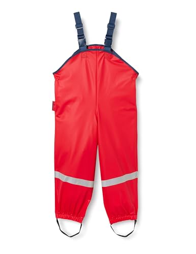 Playshoes Matschhose Regenlatzhose Fleece-Futter Unisex Kinder Wind- und wasserdichte Regenhose Regenbekleidung, rot, 140 Playshoes Matschhose Regenlatzhose Fleece-Futter Unisex Kinder Wind- und wasserdichte Regenhose Regenbekleidung, rot, 140 von Playshoes