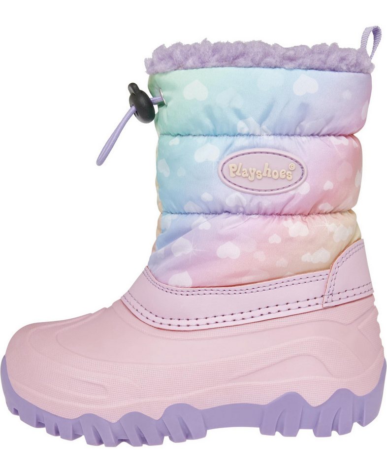 Playshoes Winter-Bootie Regenbogen Hüttenschuhe von Playshoes