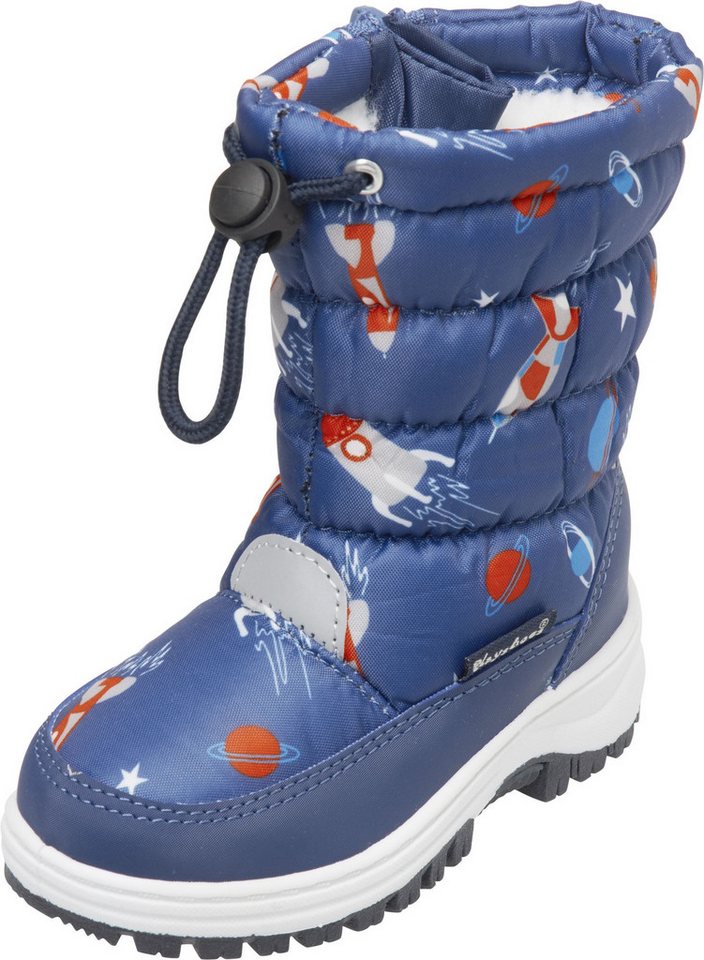 Playshoes Winterstiefel Winter-Bootie Weltraum, marine, 30/31 von Playshoes