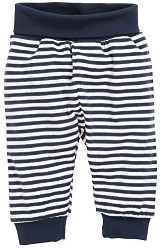 Playshoes Sweat-Hose Jogginghose Unisex Kinder, Marine Ringel ,74 von Playshoes
