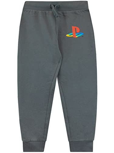 PlayStation Jungen Jogger Logo Jogginghose für Kinder Grau 128 von Playstation