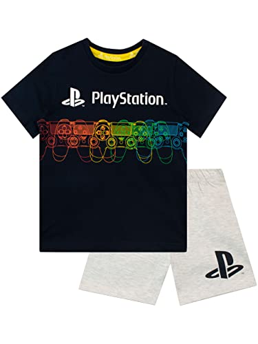 Playstation Jungen Schlafanzug Schwarz 116 von Playstation