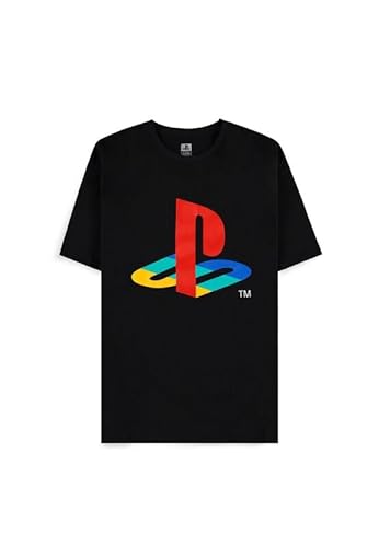 Playstation Männer T-Shirt schwarz M 100% Baumwolle Fan-Merch, Gaming von Playstation