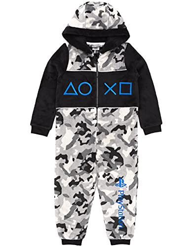 Playstation Onesie Boys Pyjamas Alle in einem Camo-Spiel Kinder 11-12 Jahre von Playstation