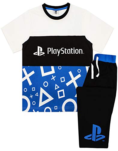 Playstation Pyjamas Jungen Gamer Geschenke T-Shirt & Hose PJ Set für Kinder Teen 7-8 Jahre von Playstation