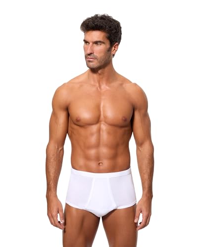 Abanderado Slip Herren Baumwolle 6er Pack weiß 48 von Playtex