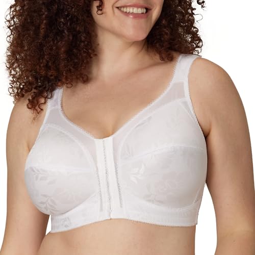 PLAYTEX Damen Plus Size Front Close BH mit Flex Back - Weiß - 95D von Playtex