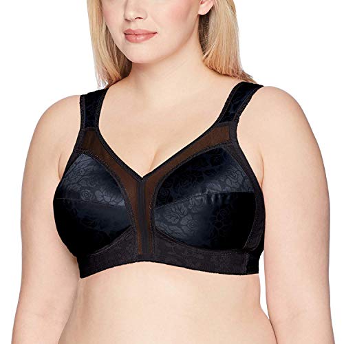 Playtex 18 Stunden original, Komfortband, ohne Bügel BH Gr. 100D, schwarz von Playtex