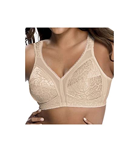 Playtex 18 Stunden original, Komfortband, ohne Bügel BH Gr. 80D , Naturfarben / Beige von Playtex