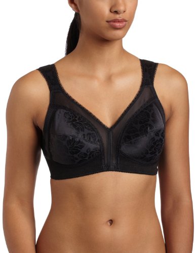 Playtex 18 Stunden original, Komfortband, ohne Bügel BH Gr. 95D, schwarz von Playtex