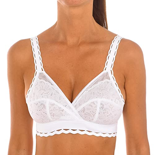 Playtex Damen Ohne Bügel Recycled Classic Lace Support Soft Cup x1 Bh, Weiss, 75B von Playtex