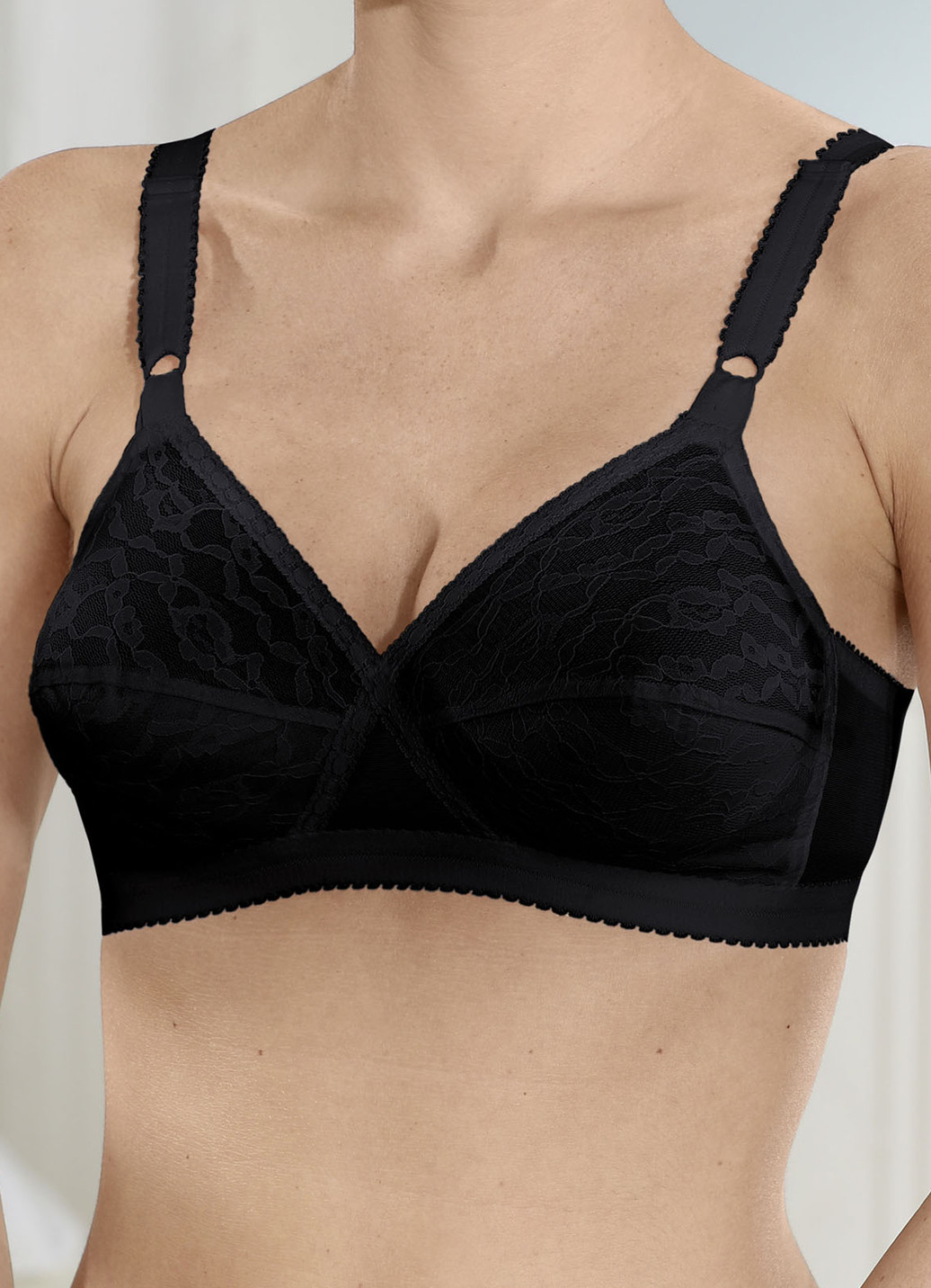 Playtex BH in Zauberkreuz-Schnittform, Cup B, Schwarz, Größe 90 von Playtex