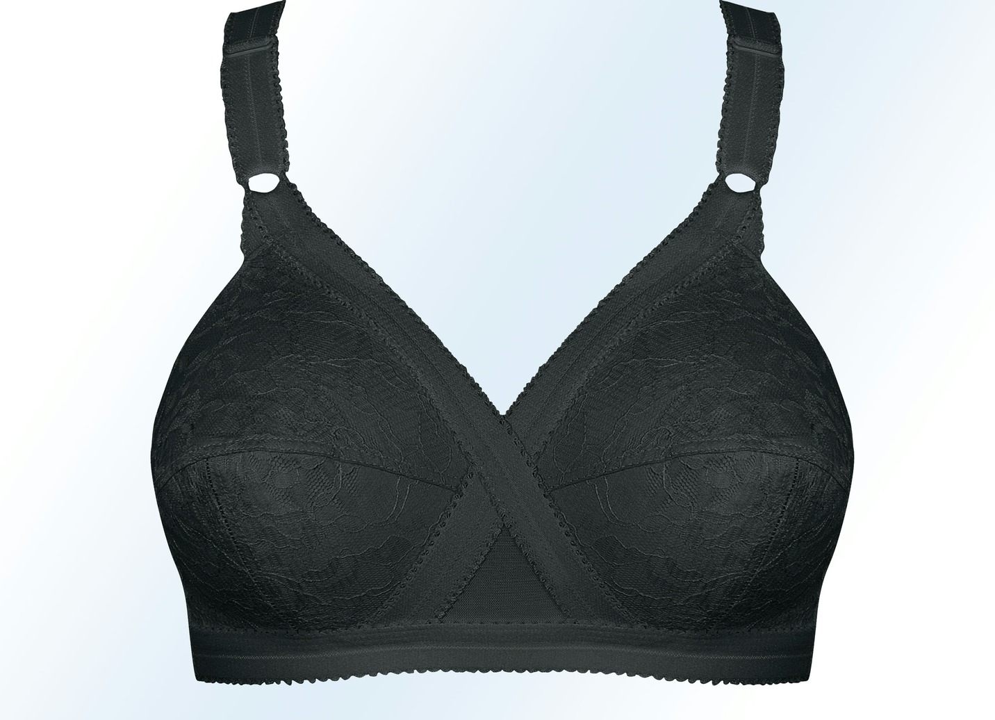 Playtex BH in Zauberkreuz-Schnittform, Cup B, Einzeln, Schwarz, Größe 75 von Playtex