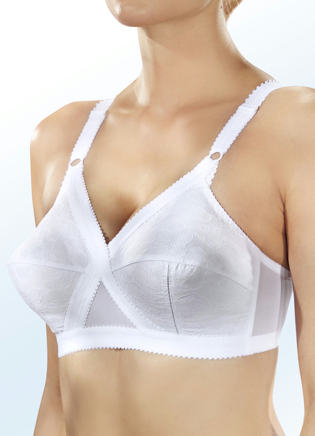 Playtex BH in Zauberkreuz-Schnittform, Cup B, Einzeln, Weiss, Größe 80 von Playtex