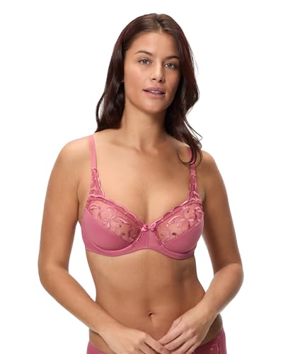 Playtex BH Damen Essential Elegance Stickerei Bügel-BH x1 Rosa 85C von Playtex