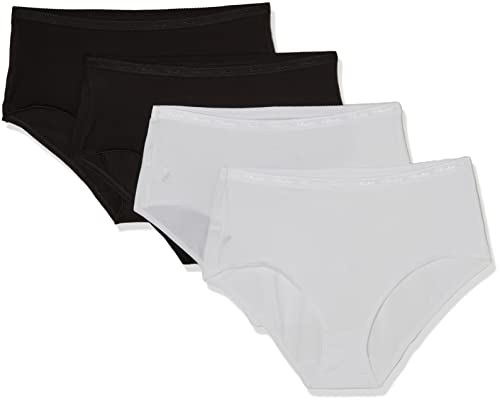 Playtex Brief Damen Midislip aus Bio-Baumwolle x4 Mohnblumendruck XXL von Playtex