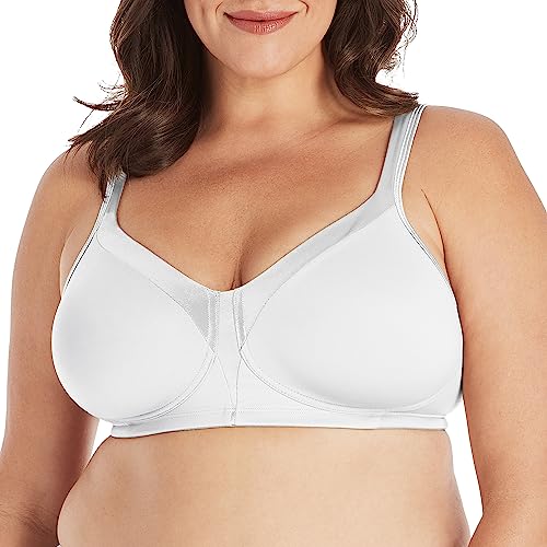 Playtex Damen 18 Hour Sensational Sleek Wirefree Bras, Weiß, 85D von Playtex